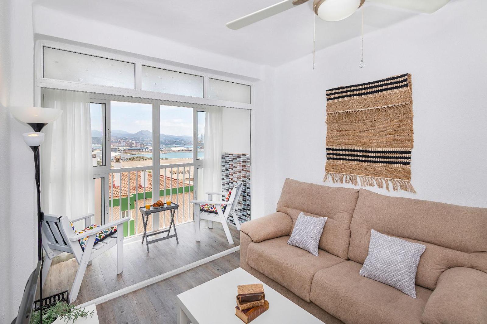 Impresionante Vista Al Mar - Elegante Apartamento Malaga Luaran gambar