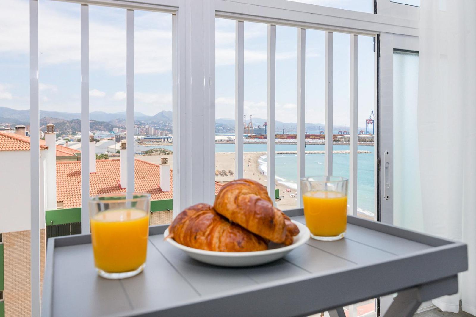 Impresionante Vista Al Mar - Elegante Apartamento Malaga Luaran gambar